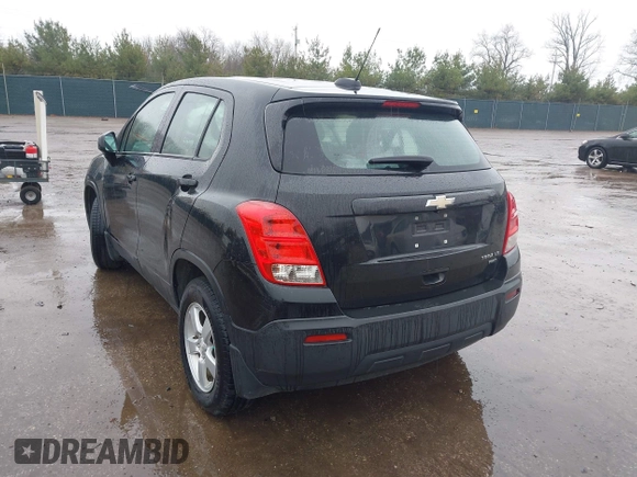 2016 Chevrolet Trax LS z VIN KL7CJNSB0GB655454, wystawiony jako IAAI lot #41997905 z przebiegiem 106 220 mil mil oraz . Historia ofert i sprzedaży dostępna na DreamBid. Obrazek 3.