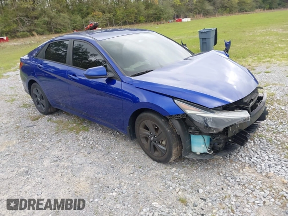 2022 Hyundai Elantra SEL with VIN KMHLM4AG9NU345205, listed as a IAAI auction lot 41953130 with 19,829 mi miles and . Bid and sale history available at DreamBid. Image 1.