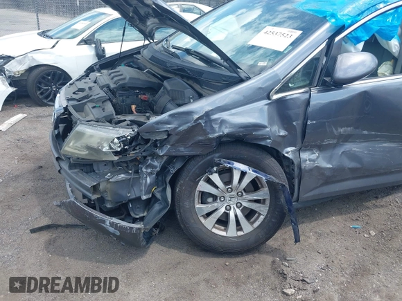 2014 Honda Odyssey EX-L with VIN 5FNRL5H60EB112293, listed as a IAAI auction lot 42537523 with 155,000 mi miles and . Bid and sale history available at DreamBid. Image 6.