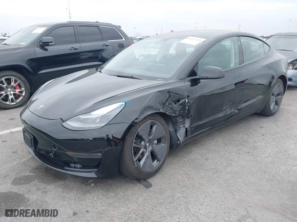 2023 Tesla Model 3 Long Range with VIN 5YJ3E1EB3PF390540, listed as a IAAI auction lot 41892235 with 21,730 mi miles. Bid and sale history available at carsss.com. Image 20.