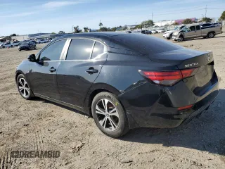2020 Nissan Sentra SV with VIN 3N1AB8CV3LY219097, listed as a Copart auction lot 48163745 with 61,353 mi miles and Salvage Title. Bid and sale history available at carsss.com. Image 2.
