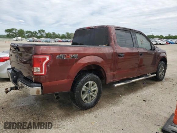 2017 Ford F-150 XL with VIN 1FTEW1EF1HFC21347, listed as a Copart auction lot 54750085 with 174,858 mi miles and Salvage title. Bid and sale history available at DreamBid. Image 3.
