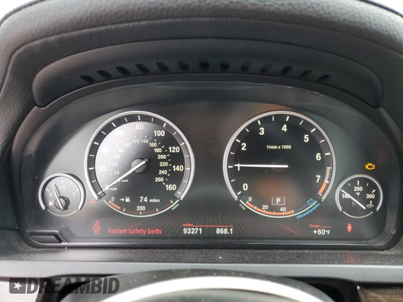 2012 BMW 7 Series 750i xDrive с VIN WBAKC6C52CC397026, выставлен на аукционе Copart как лот 58942555 с пробегом 93 271 миль миль и Чистый • Clean title. История ставок и продаж доступна на DreamBid. Изображение 9.