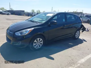 2017 Hyundai Accent SE with VIN KMHCT5AE6HU363642, listed as a IAAI auction lot 41973617 with 128,269 mi miles. Bid and sale history available at carsss.com. Image 2.
