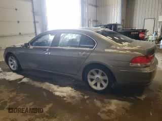 2006 BMW 7 Series 750Li with VIN WBAHN83566DT63105, listed as a Copart auction lot 44746675 with 139,071 mi miles and Non Repairable. Bid and sale history available at DreamBid. Image 2.