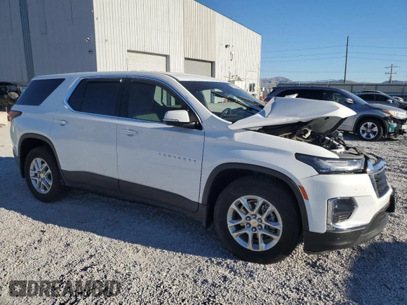 2023 Chevrolet Traverse LS with VIN 1GNEVFKW3PJ228615, listed as a Copart auction lot 72365384 with 0 mi miles and Salvage Title. Bid and sale history available at carsss.com. Image 4.