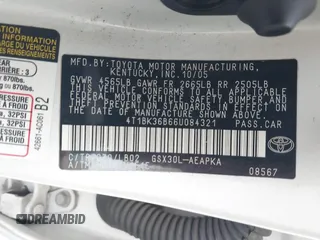 2006 Toyota Avalon XL with VIN 4T1BK36B66U084321, listed as a IAAI auction lot 41934642 with 204,642 mi miles and . Bid and sale history available at DreamBid. Image 9.