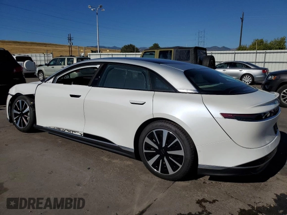 2023 Lucid Air Grand Touring z VIN 50EA1GBA1PA003280, wystawiony jako Copart lot #69447544 z przebiegiem 4282 mil mil oraz Szkody całkowita. Historia ofert i sprzedaży dostępna na DreamBid. Obrazek 2.