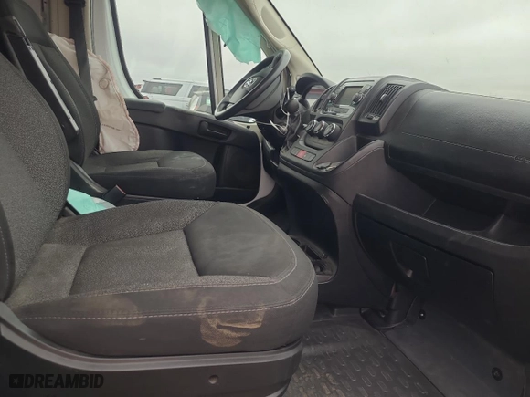 2019 Ram ProMaster Cargo Van with VIN 3C6TRVBG4KE556887, listed as a Copart auction lot 66757814 with 74,814 mi miles and Non Repairable. Bid and sale history available at carsss.com. Image 7.
