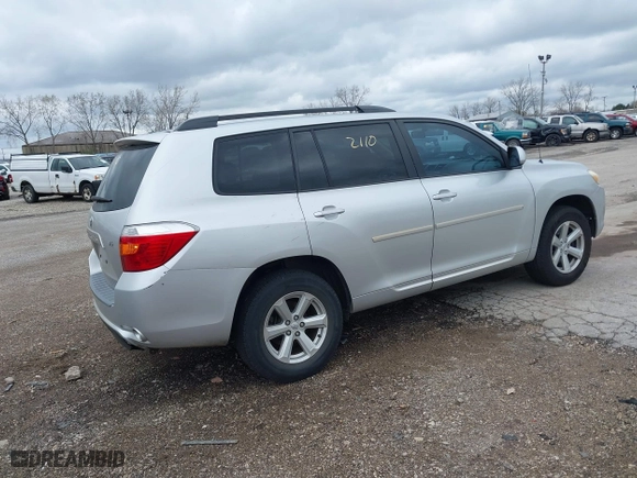 2009 Toyota Highlander with VIN JTEDS41A792092585, listed as a IAAI auction lot 42092110 with 266,217 mi miles. Bid and sale history available at carsss.com. Image 4.
