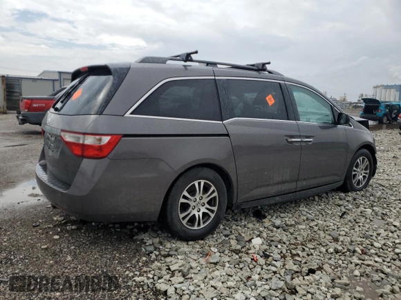 2011 Honda Odyssey EX-L with VIN 5FNRL5H64BB004285, listed as a Copart auction lot 50026215 with Not Provided miles and Salvage Title. Bid and sale history available at carsss.com. Image 3.