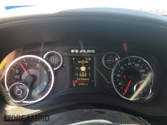 2021 Ram 3500 Tradesman with VIN 3C63R3GL9MG687296, listed as a Copart auction lot 61474374 with 87,027 mi miles and Salvage Title. Bid and sale history available at carsss.com. Image 9.