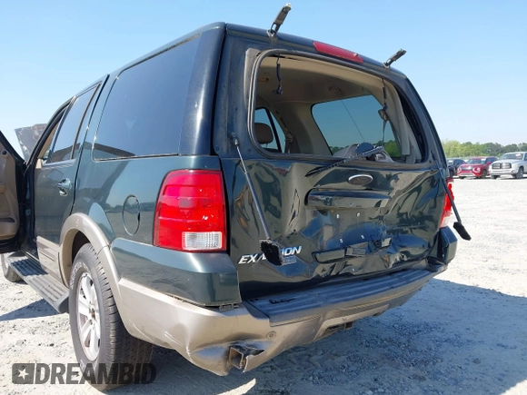 2003 Ford Expedition Eddie Bauer z VIN 1FMRU17W73LB39407, wystawiony jako IAAI lot #42042645 z przebiegiem 220 011 mil mil oraz . Historia ofert i sprzedaży dostępna na DreamBid. Obrazek 6.