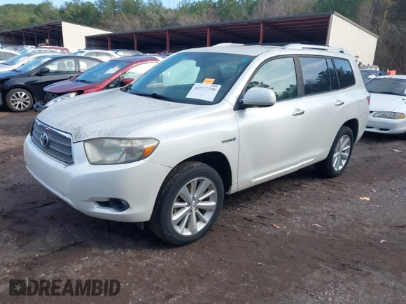 2009 Toyota Highlander Hybrid with VIN JTEEW41A192031712, listed as a IAAI auction lot 41577398 with 126,805 mi miles. Bid and sale history available at carsss.com. Image 17.