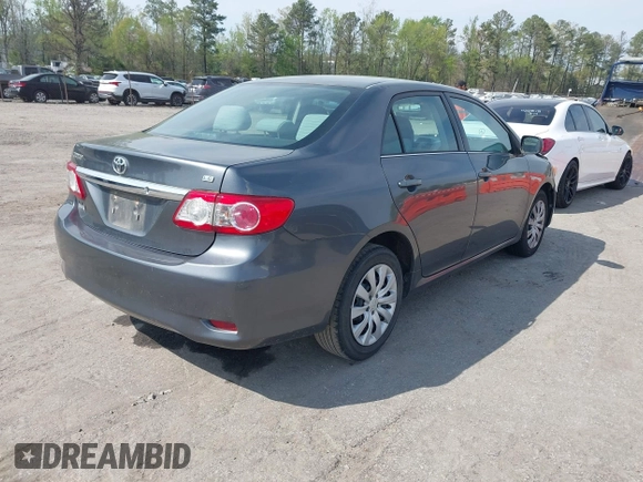 2013 Toyota Corolla L with VIN 2T1BU4EE7DC100830, listed as a IAAI auction lot 42032150 with 205,914 mi miles. Bid and sale history available at carsss.com. Image 4.