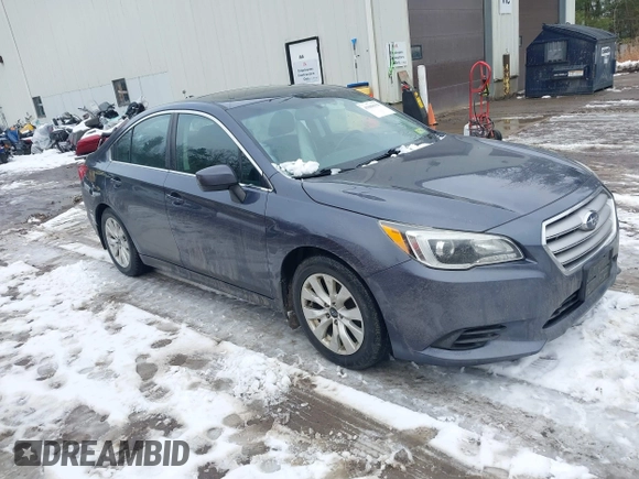 2017 Subaru Legacy Premium with VIN 4S3BNAD68H3066627, listed as a IAAI auction lot 41068153 with 123,380 mi miles. Bid and sale history available at carsss.com. Image 1.