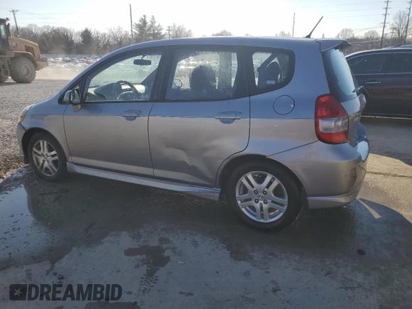 2007 Honda Fit Sport with VIN JHMGD38687S067651, listed as a Copart auction lot 46173555 with 170,784 mi miles and Salvage Title. Bid and sale history available at carsss.com. Image 2.