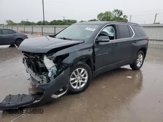 2019 Chevrolet Traverse LT Cloth with VIN 1GNERGKW9KJ145595, listed as a Copart auction lot 54619695 with 48,320 mi miles and Clean title. Bid and sale history available at DreamBid. Image 1.