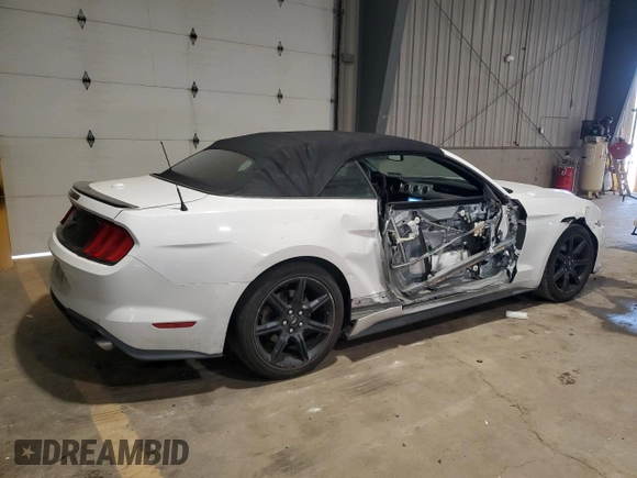 2018 Ford Mustang EcoBoost Premium with VIN 1FATP8UH9J5124396, listed as a Copart auction lot 61781055 with 105,036 mi miles and Salvage title. Bid and sale history available at DreamBid. Image 3.