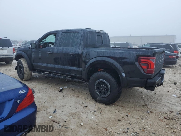 2024 Ford F-150 Raptor with VIN 1FTFW1RG2RFB14249, listed as a Copart auction lot 48995785 with 822 mi miles and Salvage Title. Bid and sale history available at DreamBid. Image 2.