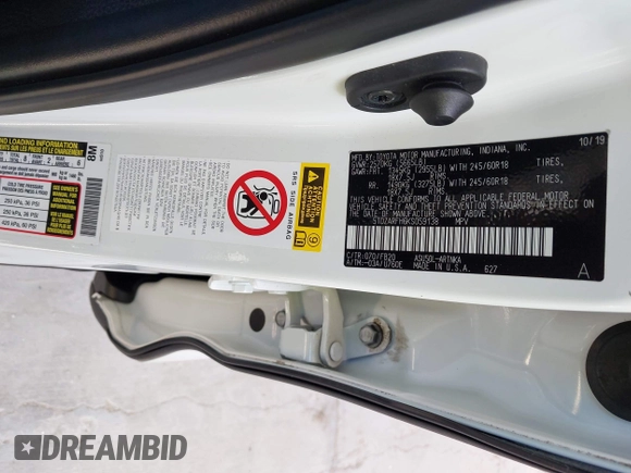 2019 Toyota Highlander LE с VIN 5TDZARFH6KS059138, выставлен на аукционе IAAI как лот 42515986 с пробегом 81 016 миль миль и . История ставок и продаж доступна на DreamBid. Изображение 9.