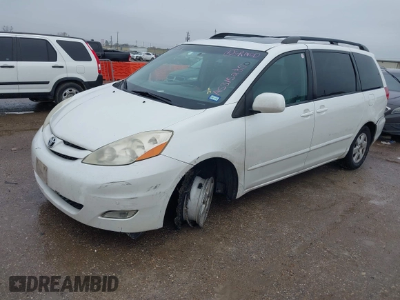 2010 Toyota Sienna XLE with VIN 5TDYK4CCXAS315235, listed as a IAAI auction lot 41451211 with 190,189 mi miles and . Bid and sale history available at carsss.com. Image 2.