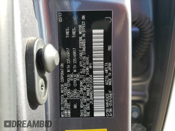 2017 Lexus NX 200t z VIN JTJBARBZ7H2120204, wystawiony jako Copart lot #54868205 z przebiegiem 59 414 mil mil oraz Szkoda całkowita • Salvage title. Historia ofert i sprzedaży dostępna na DreamBid. Obrazek 14.