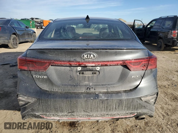 2021 Kia Forte GT-Line with VIN 3KPF34AD5ME268341, listed as a Copart auction lot 42496855 with 81,389 mi miles and Salvage Title. Bid and sale history available at carsss.com. Image 6.