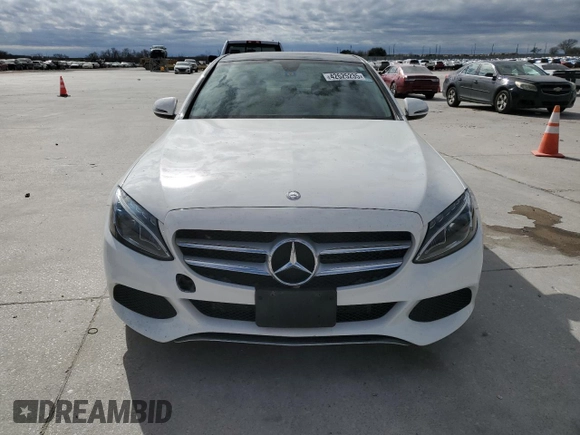 2017 Mercedes-Benz C 350e with VIN 55SWF4HB6HU214606, listed as a Copart auction lot 42625235 with 47,499 mi miles and Salvage Title. Bid and sale history available at DreamBid. Image 5.