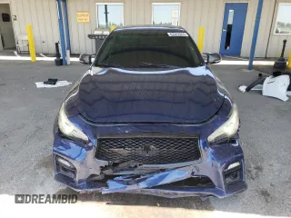 2017 Infiniti Q50 Sport with VIN JN1EV7AR6HM836688, listed as a Copart auction lot 63342845 with 105,377 mi miles and Salvage title. Bid and sale history available at DreamBid. Image 5.