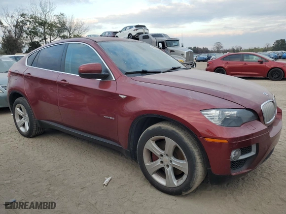 2013 BMW X6 xDrive50i with VIN 5UXFG8C55DL590999, listed as a Copart auction lot 88177335 with 82,641 mi miles and Salvage Title. Bid and sale history available at carsss.com. Image 4.