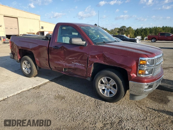 2014 Chevrolet Silverado 1500 with VIN 1GCNCREH8EZ341827, listed as a Copart auction lot 49373355 with 82,225 mi miles and Salvage Title. Bid and sale history available at DreamBid. Image 4.