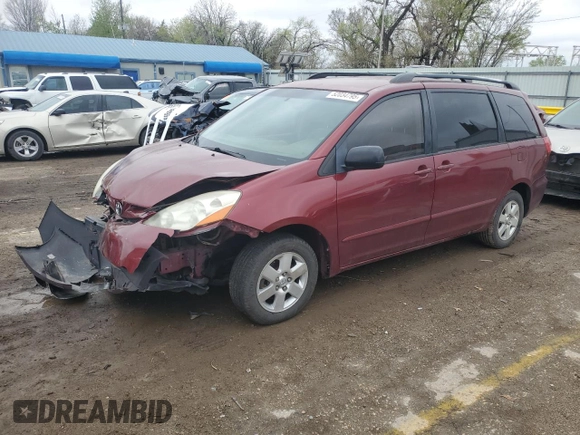 2006 Toyota Sienna CE with VIN 5TDZA23C66S551416, listed as a Copart auction lot 52034795 with 180,177 mi miles and Salvage Title. Bid and sale history available at DreamBid. Image 1.