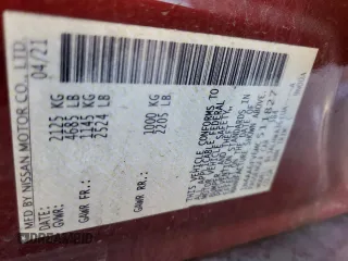 2021 Nissan Maxima Platinum с VIN 1N4AA6FV6MC511827, выставлен на аукционе Copart как лот 50710845 с пробегом 47 312 миль миль и Списание • Salvage title. История ставок и продаж доступна на DreamBid. Изображение 15.