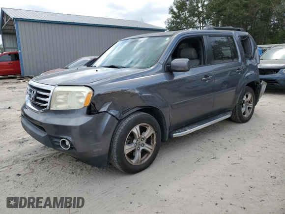 2014 Honda Pilot EX-L with VIN 5FNYF3H70EB002490, listed as a Copart auction lot 47778195 with 164,911 mi miles and Salvage Title. Bid and sale history available at carsss.com. Image 1.