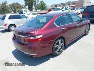 2016 Honda Accord Sport z VIN 1HGCR2F52GA128487, wystawiony jako IAAI lot #42465955 z przebiegiem Nie podano mil oraz . Historia ofert i sprzedaży dostępna na DreamBid. Obrazek 4.