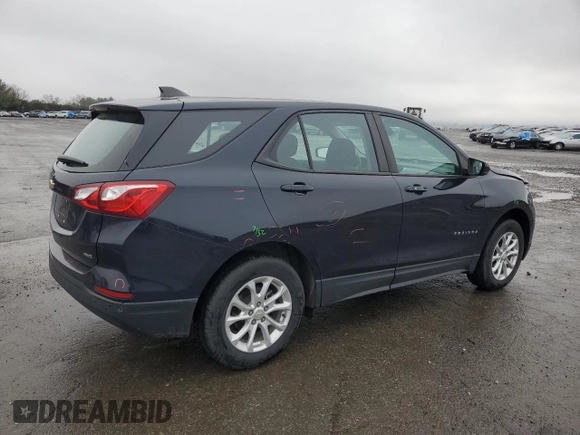 2021 Chevrolet Equinox LS with VIN 3GNAX5EV0MS141383, listed as a Copart auction lot 50166565 with 77,852 mi miles and Salvage title. Bid and sale history available at DreamBid. Image 3.