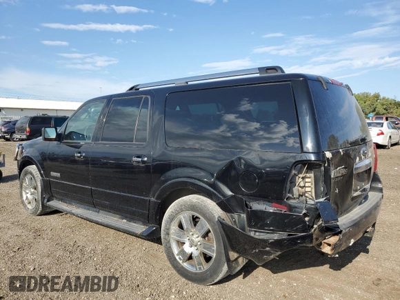 2007 Ford Expedition EL Limited with VIN 1FMFK20537LA75498, listed as a Copart auction lot 72185224 with 173,256 mi miles and Salvage Title. Bid and sale history available at carsss.com. Image 2.