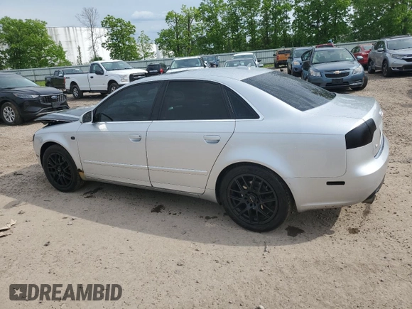 2006 Audi A4 2.0T z VIN WAUDF78E36A241737, wystawiony jako Copart lot #58998955 z przebiegiem 108 056 mil mil oraz Szkoda całkowita • Salvage title. Historia ofert i sprzedaży dostępna na DreamBid. Obrazek 2.