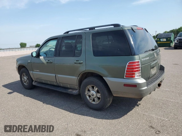 2002 Mercury Mountaineer Convenience with VIN 4M2ZU86W32ZJ21734, listed as a Copart auction lot 59169985 with 198,796 mi miles and Salvage title. Bid and sale history available at DreamBid. Image 2.