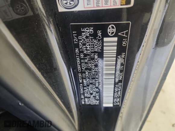 2012 Scion iQ z VIN JTNJJXB04CJ012587, wystawiony jako Copart lot #58191845 z przebiegiem 104 601 mil mil oraz Szkoda całkowita • Salvage title. Historia ofert i sprzedaży dostępna na DreamBid. Obrazek 12.