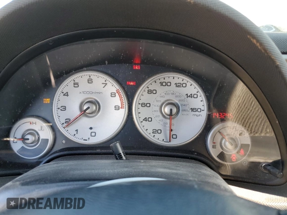 2002 Acura RSX Type S with VIN JH4DC53042C020379, listed as a Copart auction lot 46705055 with 143,245 mi miles and Salvage Title. Bid and sale history available at carsss.com. Image 9.