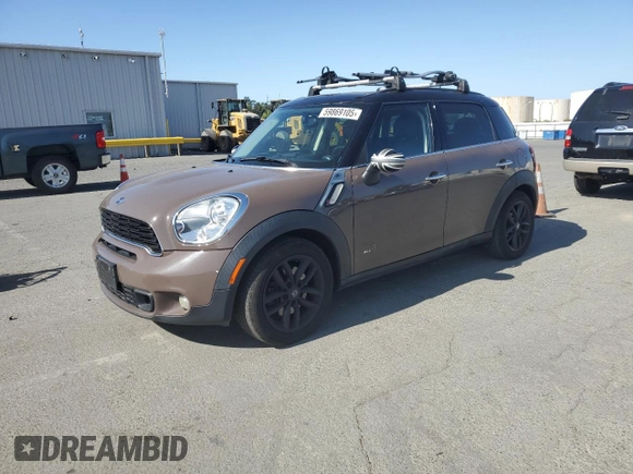 2013 MINI Countryman S ALL4 z VIN WMWZC5C51DWP30390, wystawiony jako Copart lot #59869105 z przebiegiem 111 843 mil mil oraz Szkoda całkowita • Salvage title. Historia ofert i sprzedaży dostępna na DreamBid. Obrazek 1.