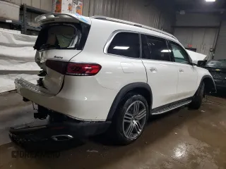 2021 Mercedes-Benz GLS with VIN 4JGFF5KE9MA371992, listed as a Copart auction lot 36681883 with 30,027 mi miles. Bid and sale history available at carsss.com. Image 3.