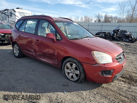 2007 Kia Rondo LX Base with VIN KNAFG525X77087917, listed as a Copart auction lot 89149155 with 126,314 mi miles and Non Repairable. Bid and sale history available at carsss.com. Image 4.
