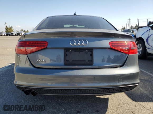 2015 Audi A4 Premium с VIN WAUAFAFL4FN002689, выставлен на аукционе Copart как лот 55264125 с пробегом 70 939 миль миль и Списание • Salvage title. История ставок и продаж доступна на DreamBid. Изображение 6.
