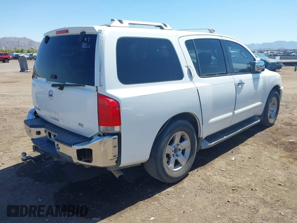 2004 Nissan Armada SE z VIN 5N1AA08A24N727501, wystawiony jako IAAI lot #42032228 z przebiegiem 232 245 mil mil oraz . Historia ofert i sprzedaży dostępna na DreamBid. Obrazek 4.
