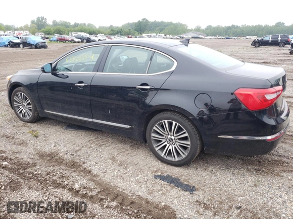 2015 Kia Cadenza Premium with VIN KNALN4D79F5172906, listed as a Copart auction lot 55806954 with 119,588 mi miles and Salvage Title. Bid and sale history available at carsss.com. Image 2.