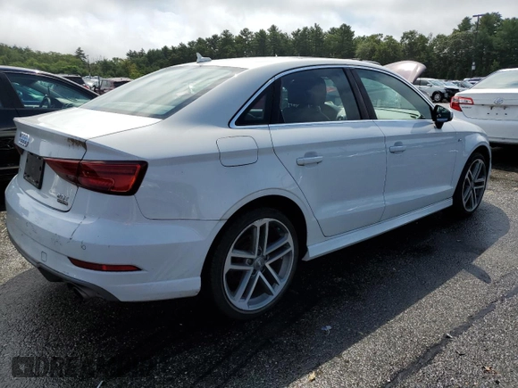 2018 Audi A3 Sedan Premium Plus with VIN WAUJ8GFF4J1075018, listed as a Copart auction lot 61548463 with 24,975 mi miles. Bid and sale history available at carsss.com. Image 3.