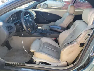 2004 BMW 6 Series 645Ci with VIN WBAEK73414B321348, listed as a Copart auction lot 75746084 with 0 mi miles and Clean Title. Bid and sale history available at carsss.com. Image 7.